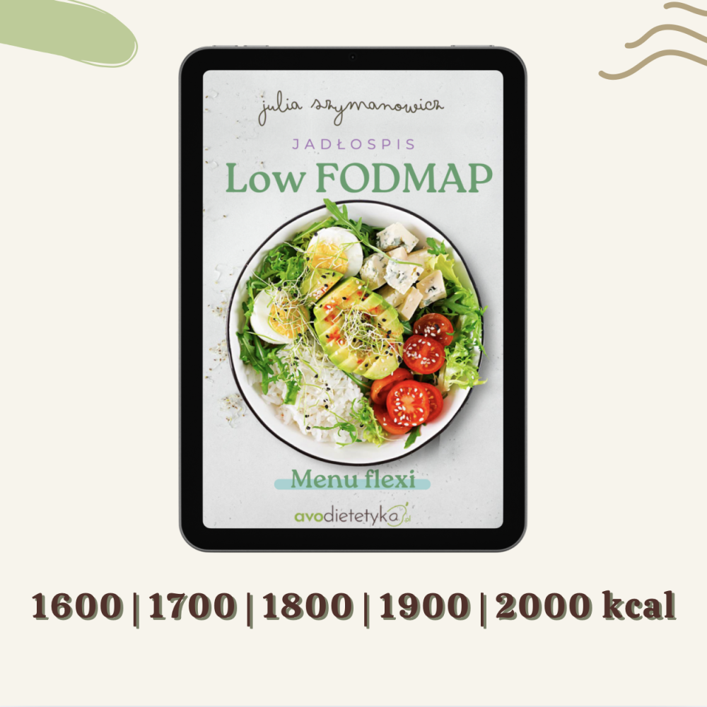 Gotowy jadłospis low FODMAP z przepisami i poradnikiem